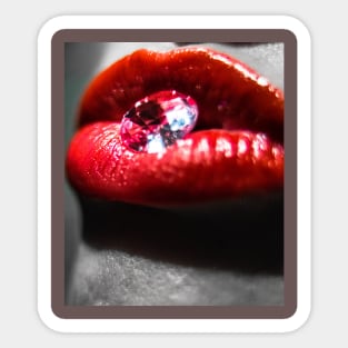 Diamond Lips Sticker